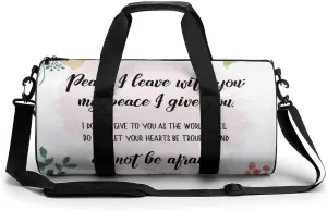 Plant Sage Green Leaves Fitness Bag Waterproof And Stain Resistant Suitable for Unisex