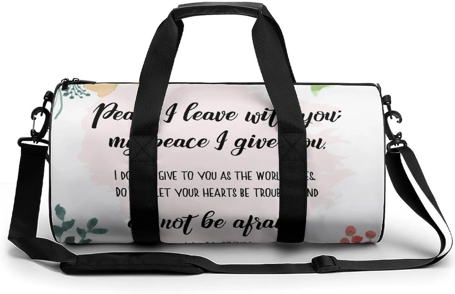 Plant Sage Green Leaves Fitness Bag Waterproof And Stain Resistant Suitable for Unisex