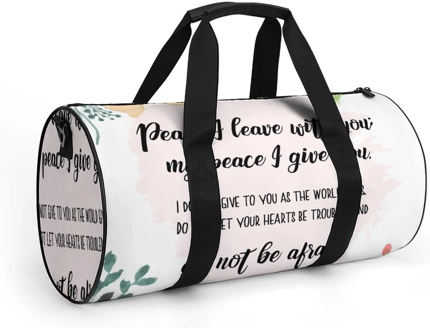 Plant Sage Green Leaves Fitness Bag Waterproof And Stain Resistant Suitable for Unisex
