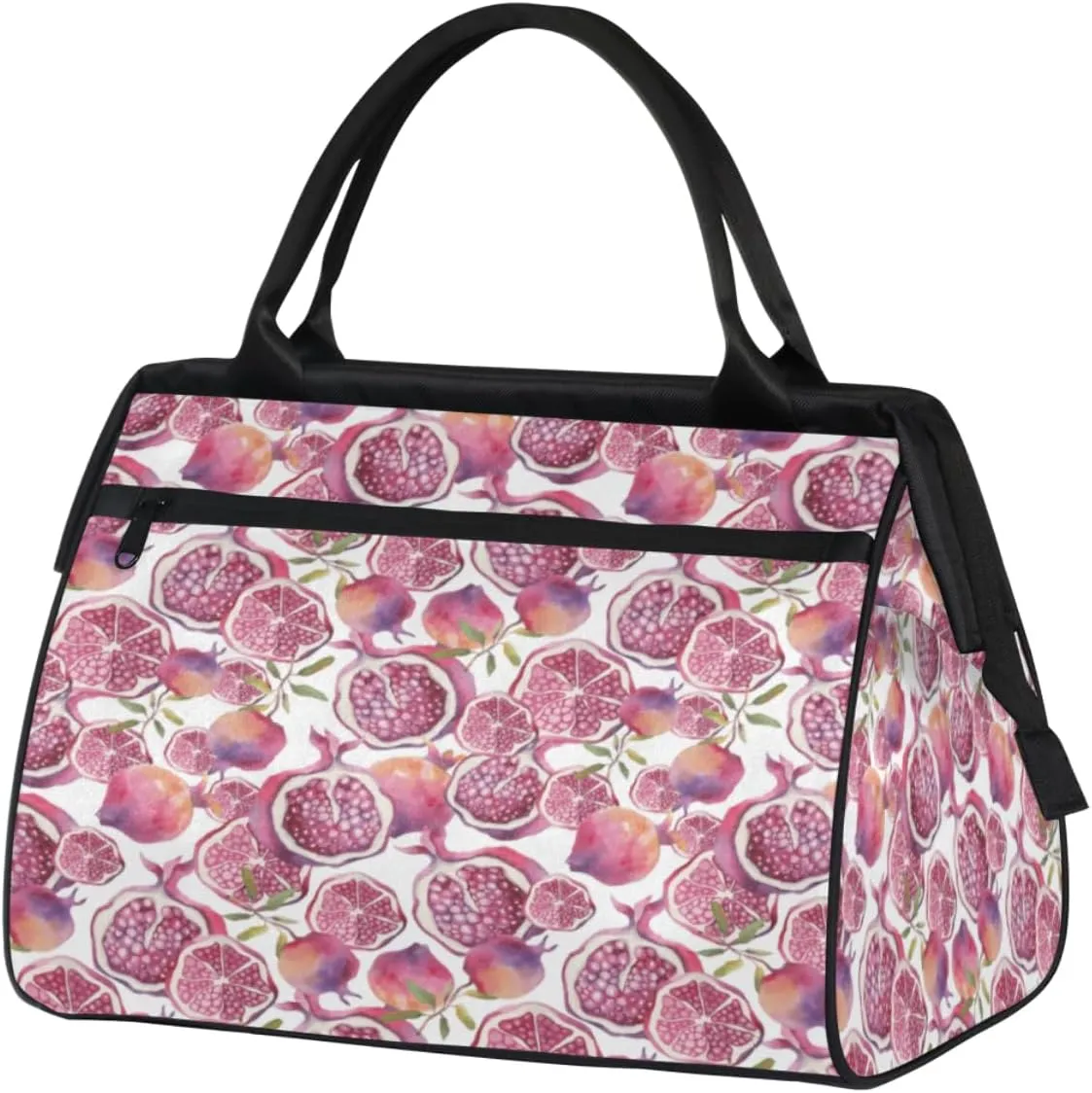 Pomegranate Fruit Travel Duffel Bag Sports Travel Duffel Bag Waterproof Durable Large Gym Tote Bag Weekender Overnight Bag for Women Travel Gym Yoga