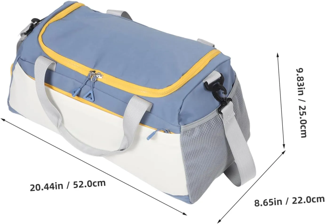 POPETPOP Men's Sports Bag Wet Dry Separation Gym Duffle Bag Handle for Travel Fitness