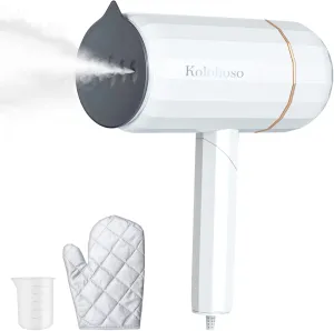 Portable Handheld Garment Clothing Steamer, 1500W, 140ml Water Tank, Fast Heat Up, Foldable, Travel-Friendly, No-Spill, Easy to Clean