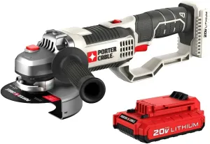 PORTER-CABLE Porter Cable 20V Cordless Grinder with 2Ah Battery, 4.5 in, PCC761D1