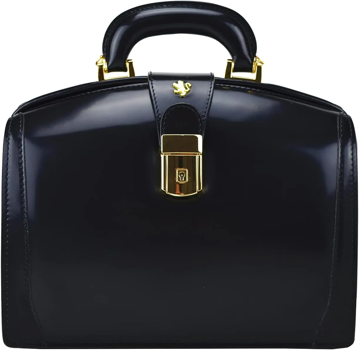 Pratesi Leather Bag Miss Brunelleschi R120/29T Bag in cow leather - Radica Black Made in Italy