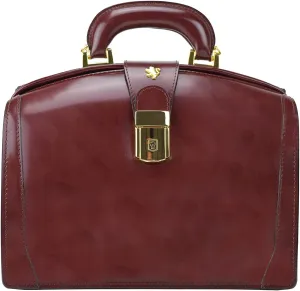 Pratesi Leather Bag Miss Brunelleschi R120/29T Bag in cow leather - Radica Chianti Made in Italy