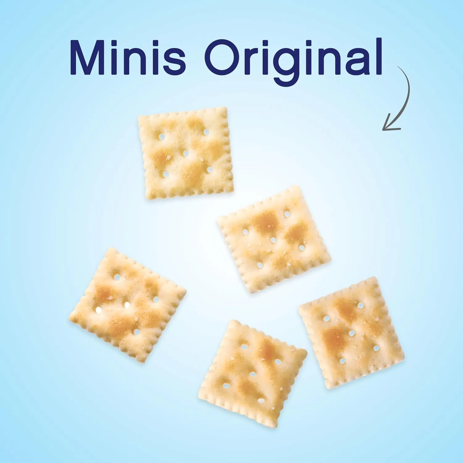Premium Original Mini Saltine Crackers, Lunch Snacks, Bulk Snacks, 6 - 11 oz Boxes