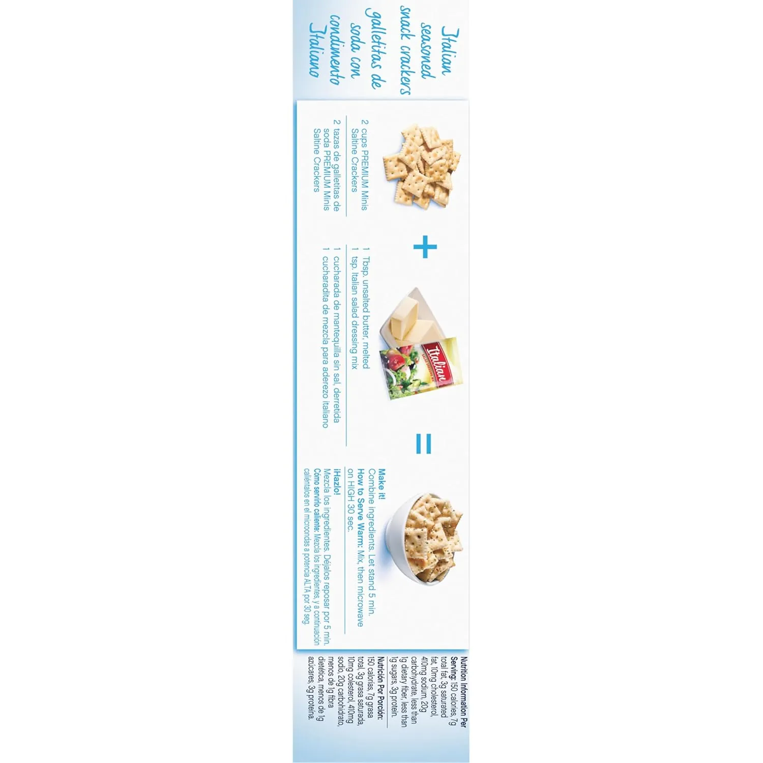 Premium Original Mini Saltine Crackers, Lunch Snacks, Bulk Snacks, 6 - 11 oz Boxes