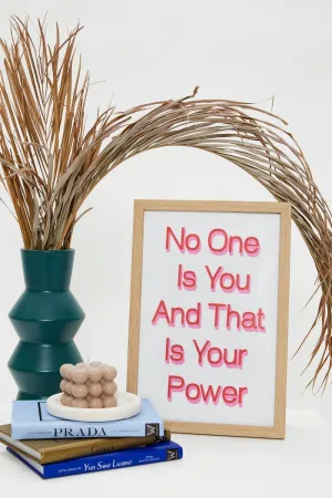 Print Slogan Poster Print A4