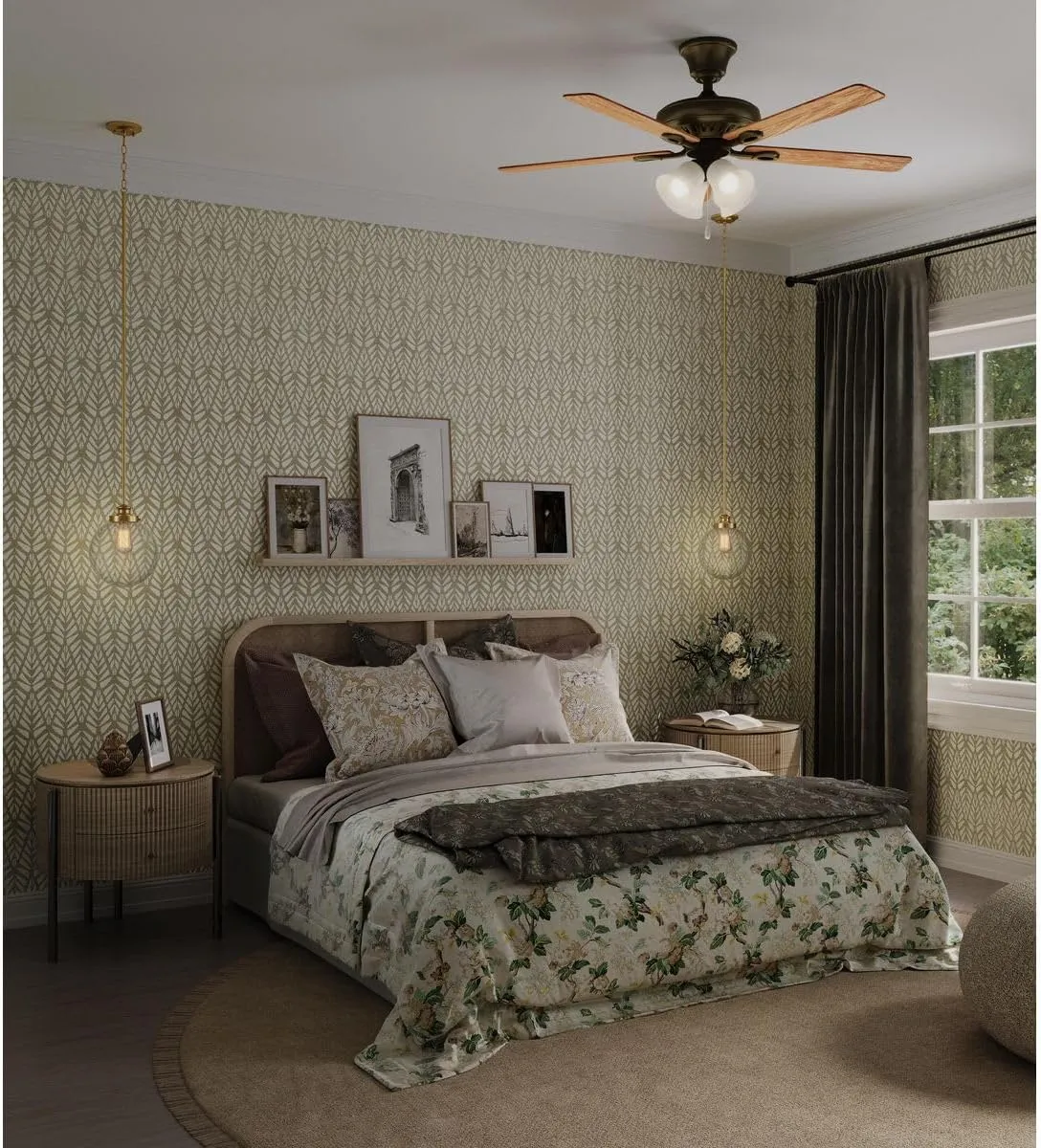 Progress Lighting P2610-20WB AirPro Ceiling Fans, Antique Bronze