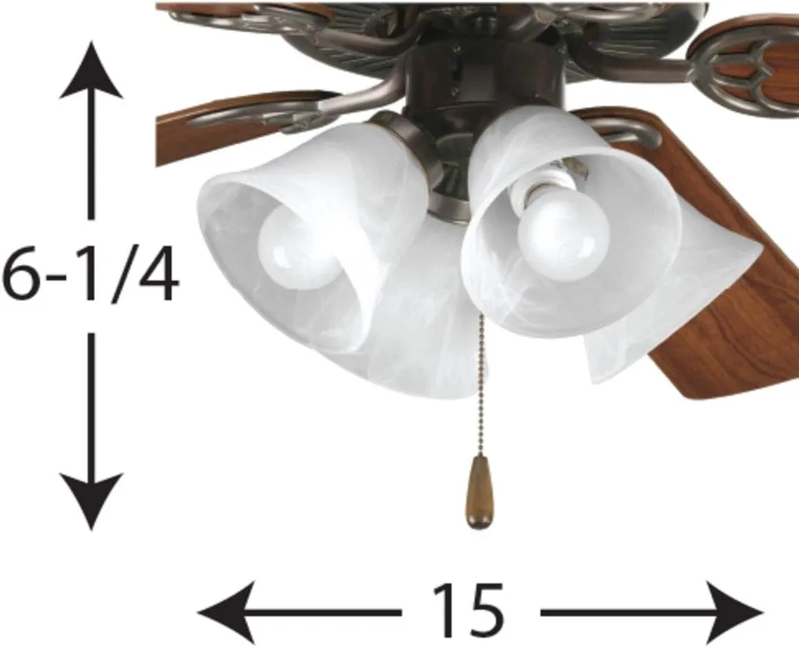 Progress Lighting P2610-20WB AirPro Ceiling Fans, Antique Bronze