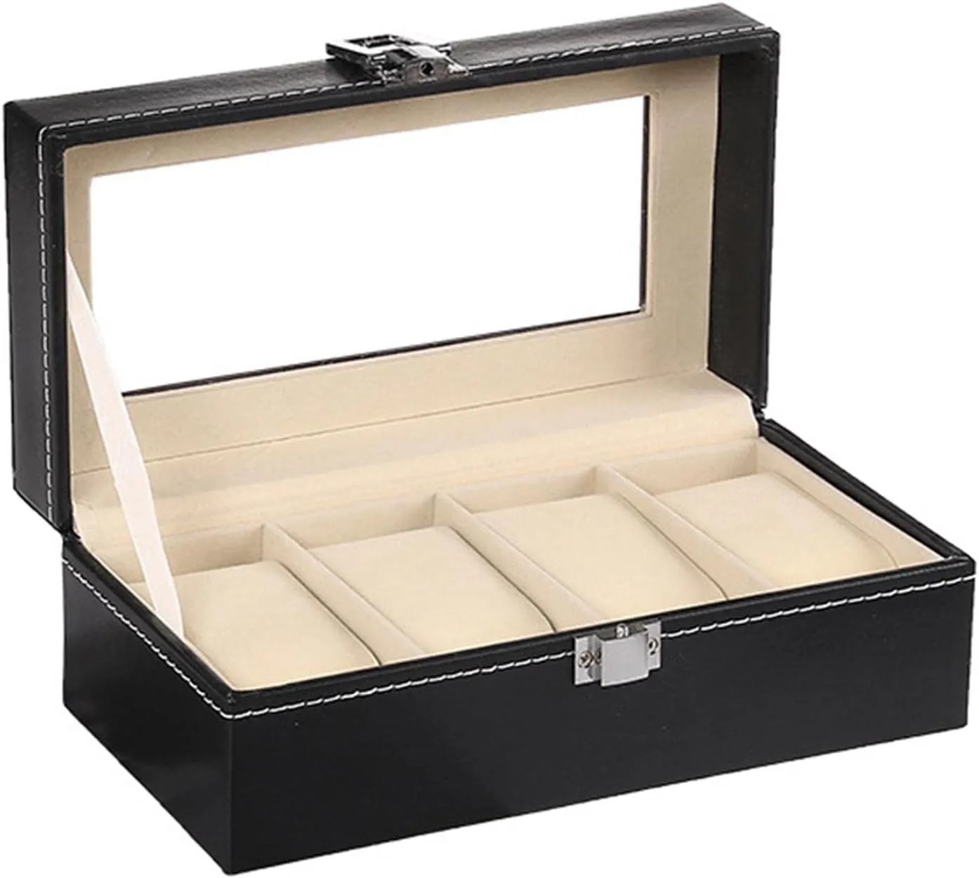 PU Leather Display Case Organizer with Watch Storage Case Organizer