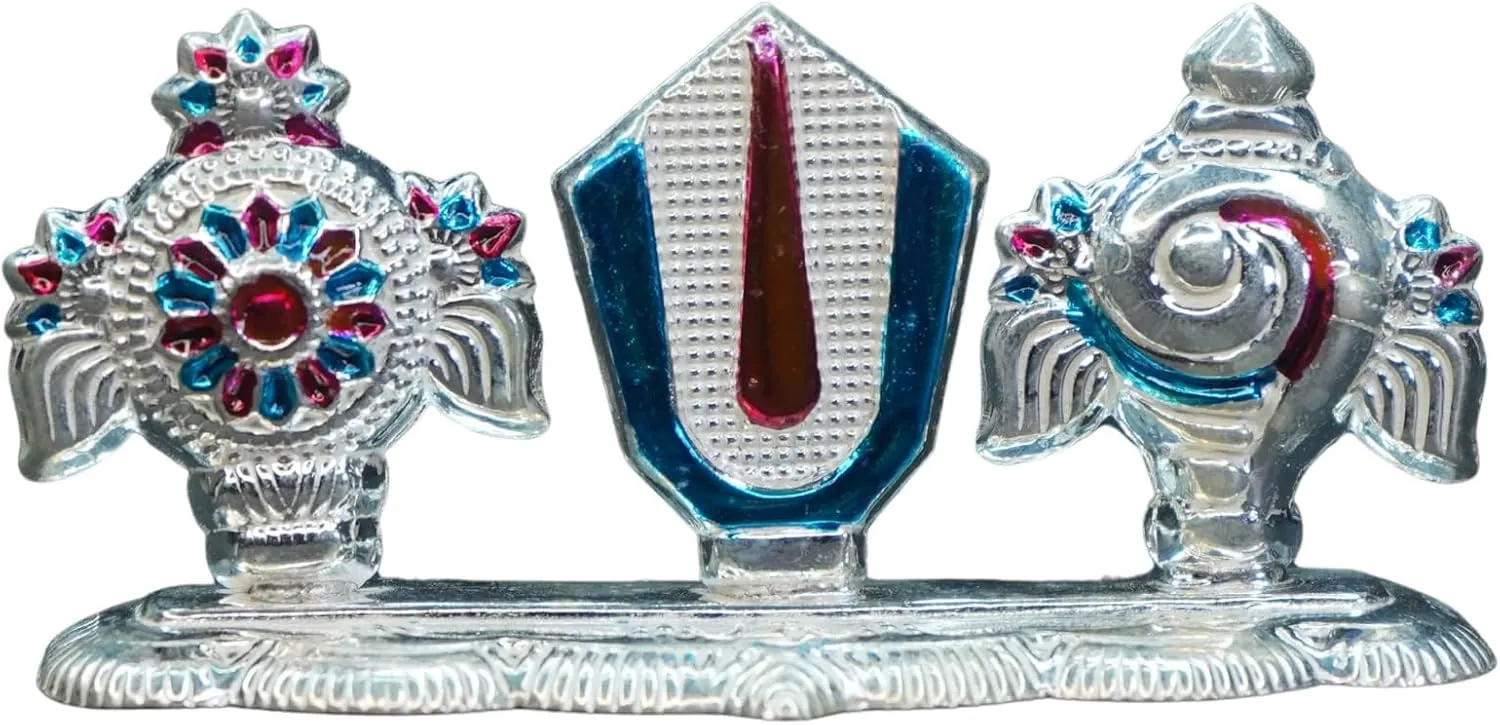 Pure Silver Antique Shaku Chakra Namam 16.11G