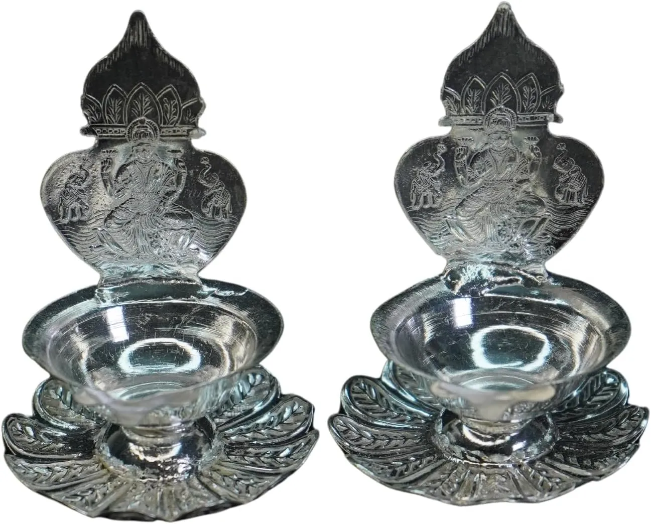 Pure Silver Antique Spl Kamakshi Lamp 26.28G