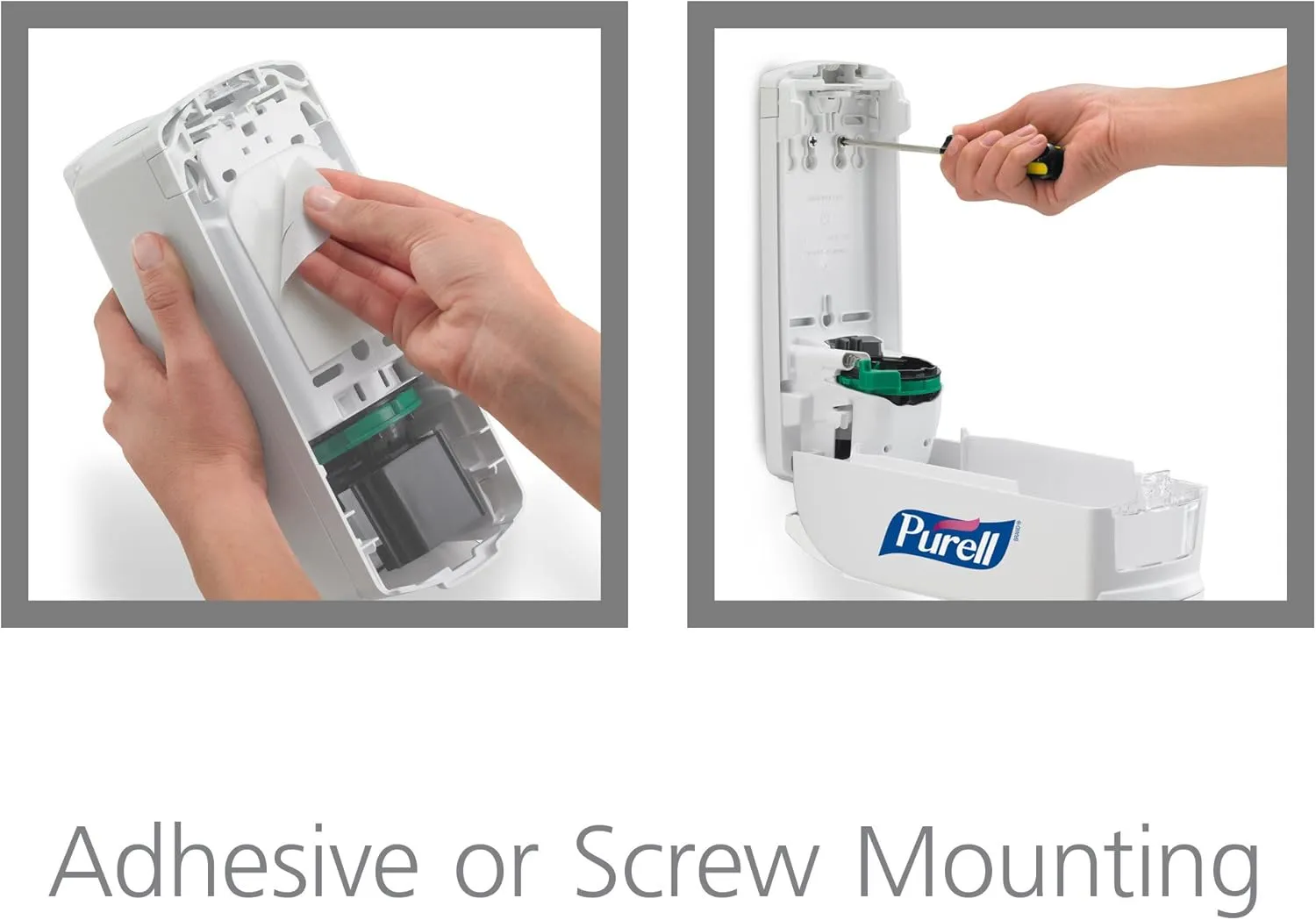 PURELL ADX-12 Push-Style Hand Sanitizer Dispenser, White, for 1200 mL PURELL ADX-12 Sanitizer Refills (Pack of 1) - 8820-06