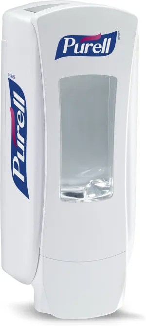 PURELL ADX-12 Push-Style Hand Sanitizer Dispenser, White, for 1200 mL PURELL ADX-12 Sanitizer Refills (Pack of 1) - 8820-06