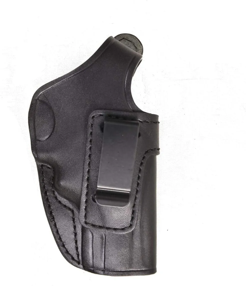 Pusat Holster Premium Leather IWB and OWB Belt Holster for Revolver 357 MAG 2.5 inch Colt Python, Dan Wesson, Ruger GP100, Rossi 971, Smith Wesson 686, Taurus 66 Right Hand