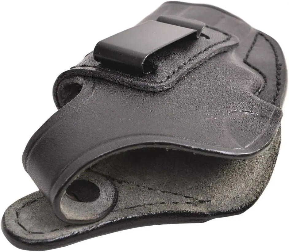 Pusat Holster Premium Leather IWB and OWB Belt Holster for Revolver 357 MAG 2.5 inch Colt Python, Dan Wesson, Ruger GP100, Rossi 971, Smith Wesson 686, Taurus 66 Right Hand