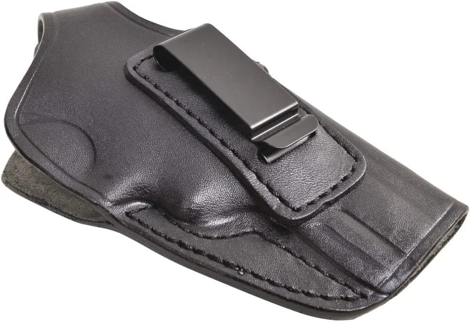 Pusat Holster Premium Leather IWB and OWB Belt Holster for Revolver 357 MAG 2.5 inch Colt Python, Dan Wesson, Ruger GP100, Rossi 971, Smith Wesson 686, Taurus 66 Right Hand