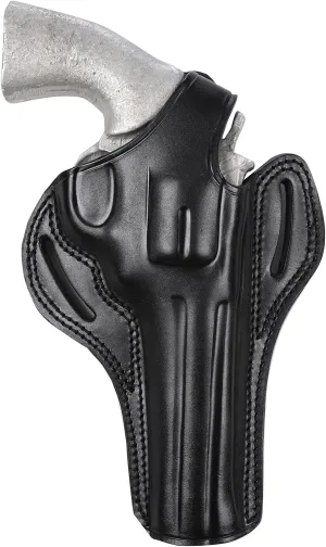 Pusat Holster Premium Leather Thumb Break Belt Holster 6 inch for Revolver Colt Python, Colt King Cobra, Colt Trooper MK III, Colt Diamondback Right Hand