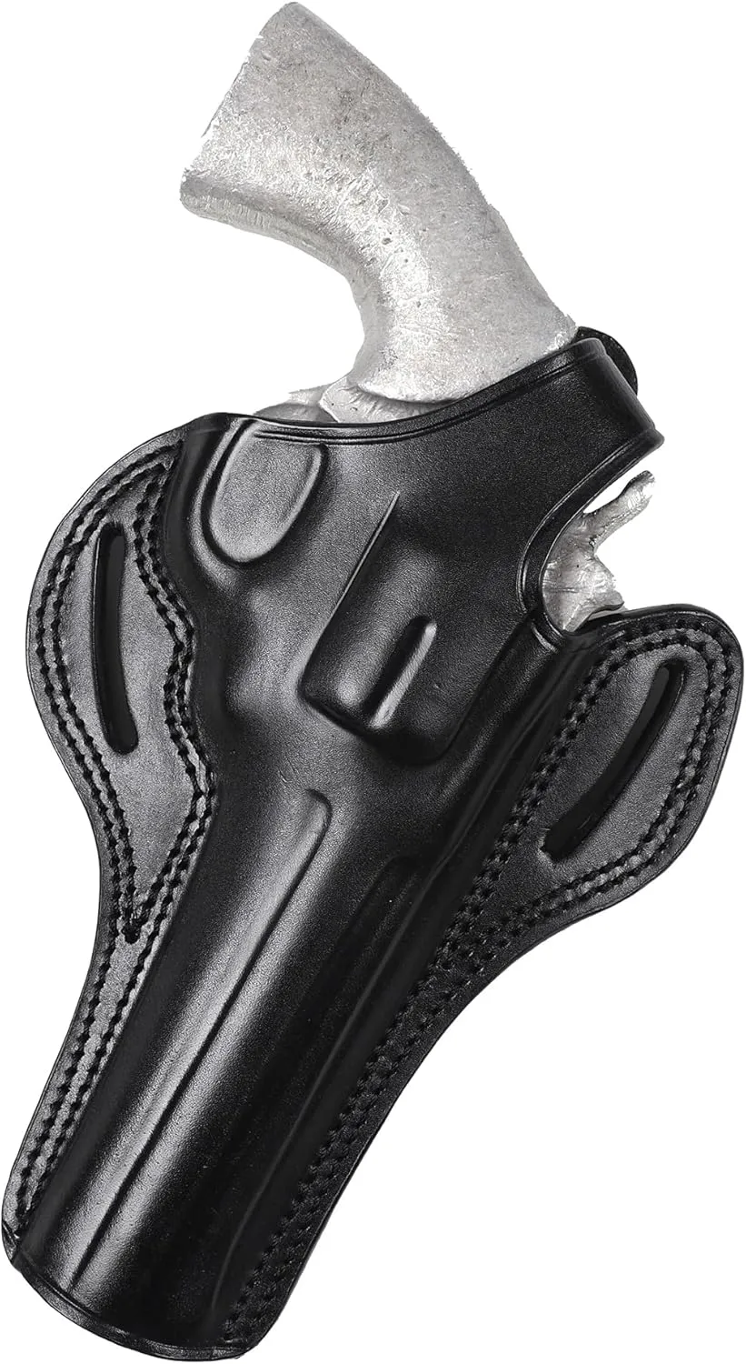 Pusat Holster Premium Leather Thumb Break Belt Holster 6 inch for Revolver Colt Python, Colt King Cobra, Colt Trooper MK III, Colt Diamondback Right Hand