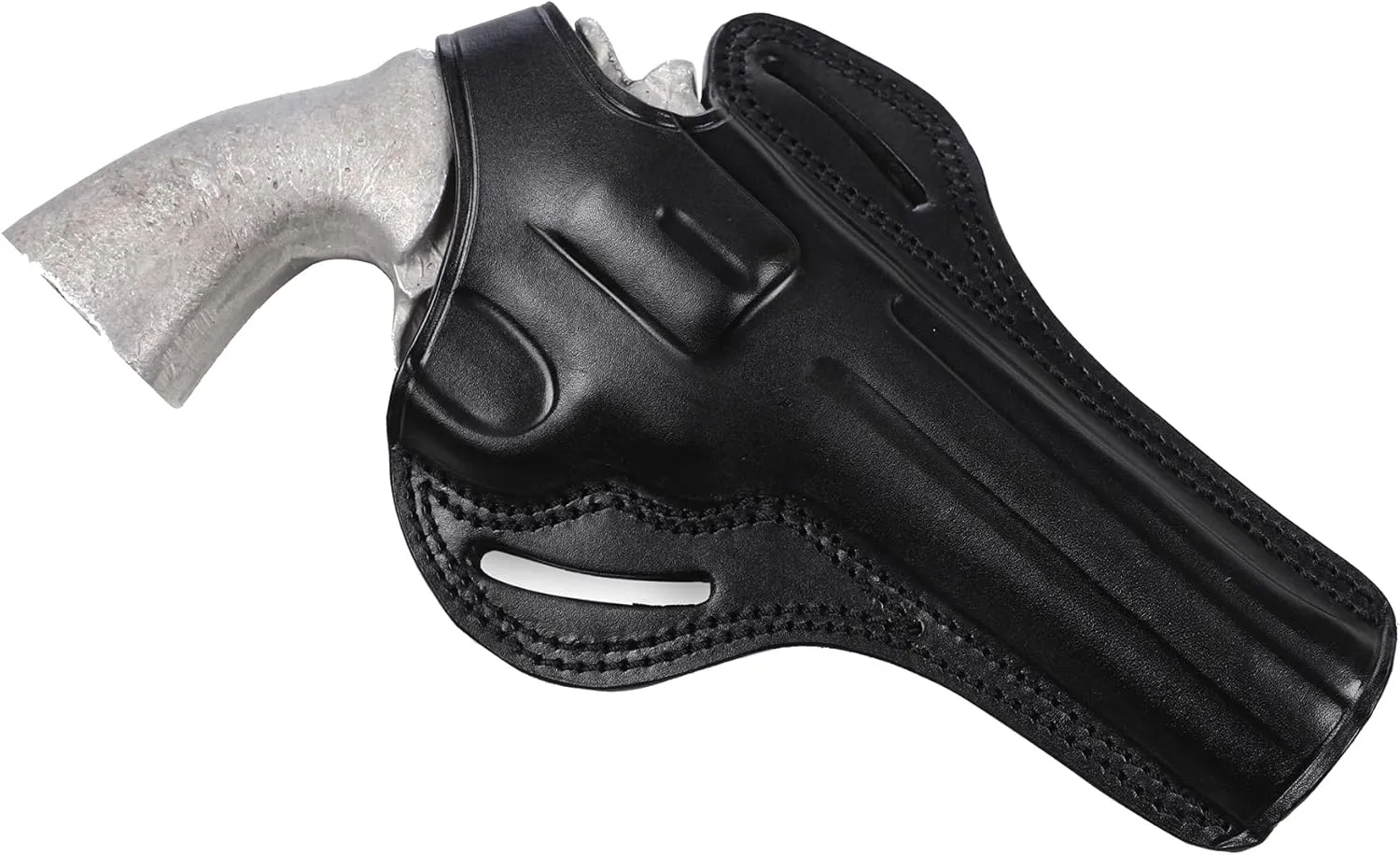 Pusat Holster Premium Leather Thumb Break Belt Holster 6 inch for Revolver Colt Python, Colt King Cobra, Colt Trooper MK III, Colt Diamondback Right Hand