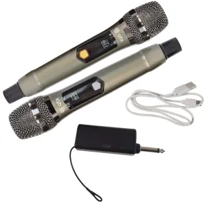 QTX J-MIC Dual UHF Handheld System 863.2MHz   864.8MHz