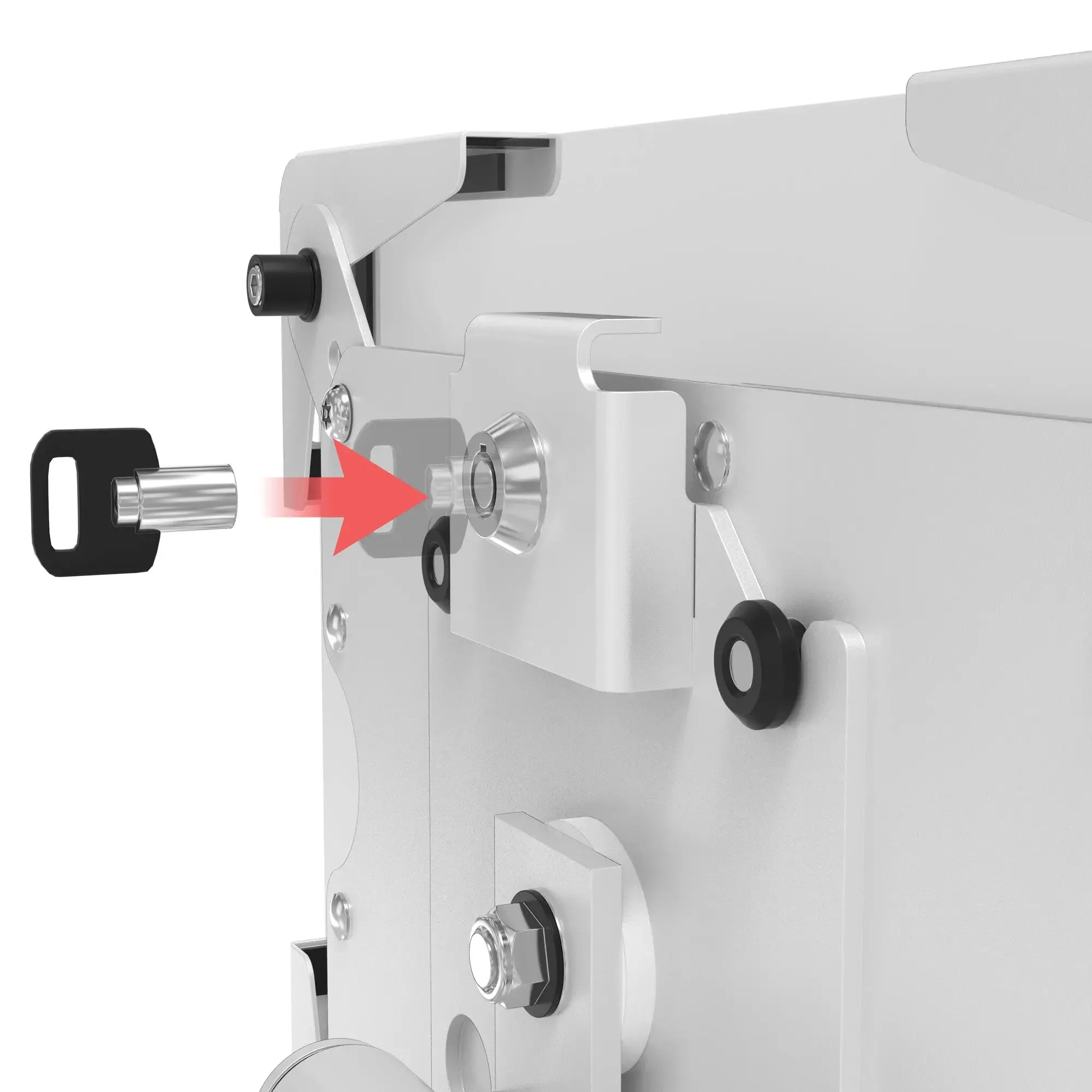 Quick Release Security Kiosk With 4 USB 3.0 Hubs