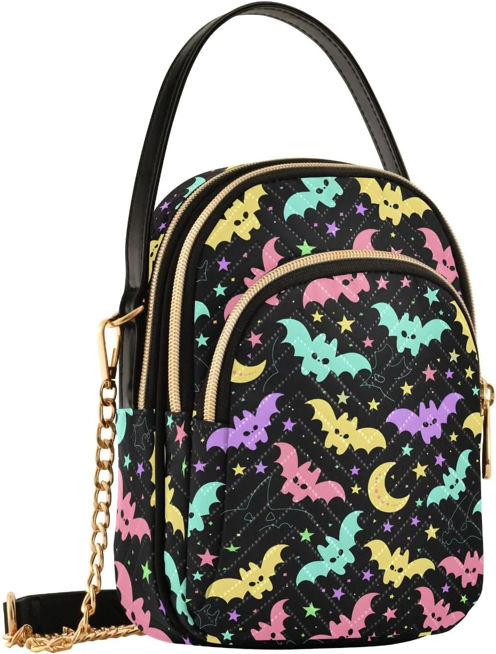 Quilted Crossbody Bags for Women Trendy, Women's Crossbody Handbags Butterfly Travel Cell Phone Purses Bags
