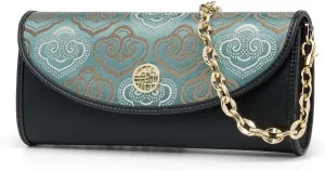 Quilted Crossbody Bags for Women with Embroidery, Trendy Designer Shoulder Bag Phone Wallet Umbrella Clutch Purse for Women