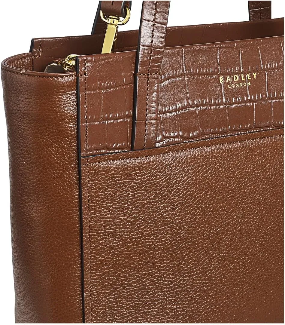 RADLEY London Downtown Women's Small Leather Ziptop Satchel Bag