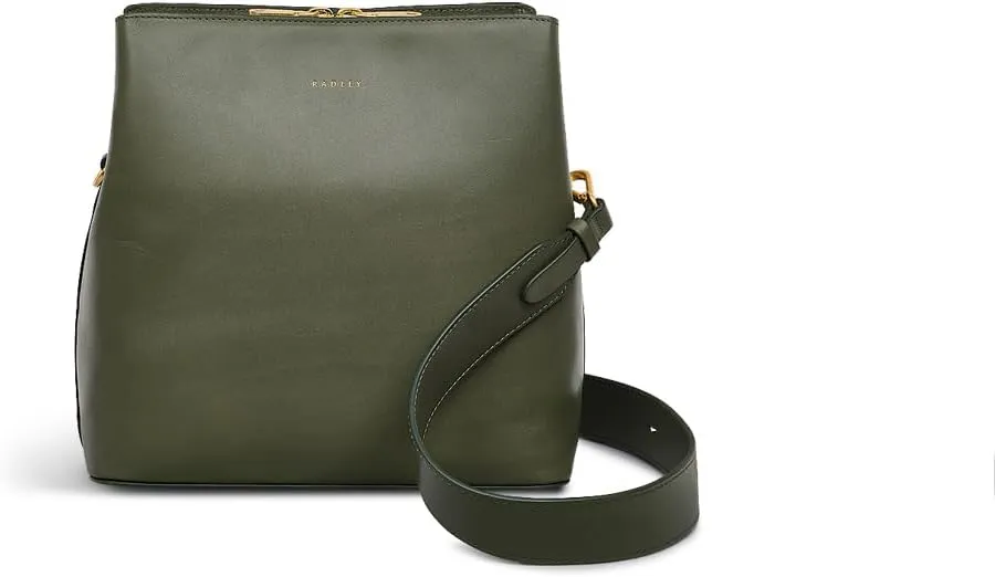 RADLEY London Dukes Place Women's Medium Leather Multi-Compartment Crossbody Bag, Dark Olive