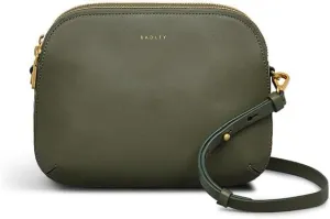RADLEY London Dukes Place Women's Medium Leather Ziptop Crossbody Bag, Dark Olive