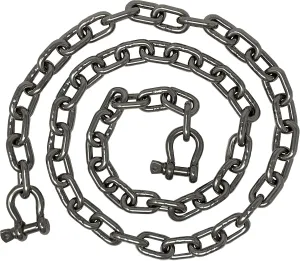 Rainier Supply Co. Anchor Chain - 1/4" x 4' Stainless Steel Boat Chain - Premium Marine Grade 316SS Boat Anchor Chain with Oversized Shackles