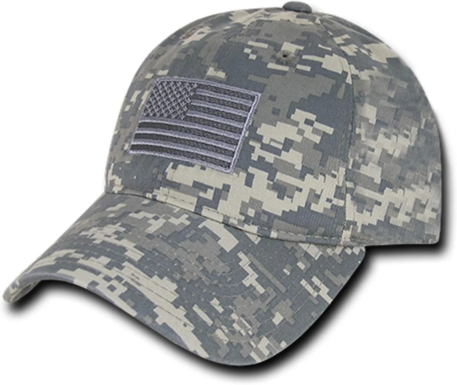 Rapid Dominance.. American Flag Embroidered Washed Cotton Baseball Cap - ACU Camo …