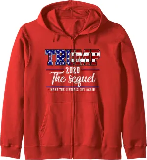 Re-Elect Trump 2020 Make Liberals Cry Again Donald campaign Zip Hoodie