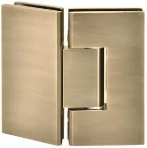 Replacement for Maxum Series Glass To Glass Mount Shower Door Hinge 135 Degree Antique Brass