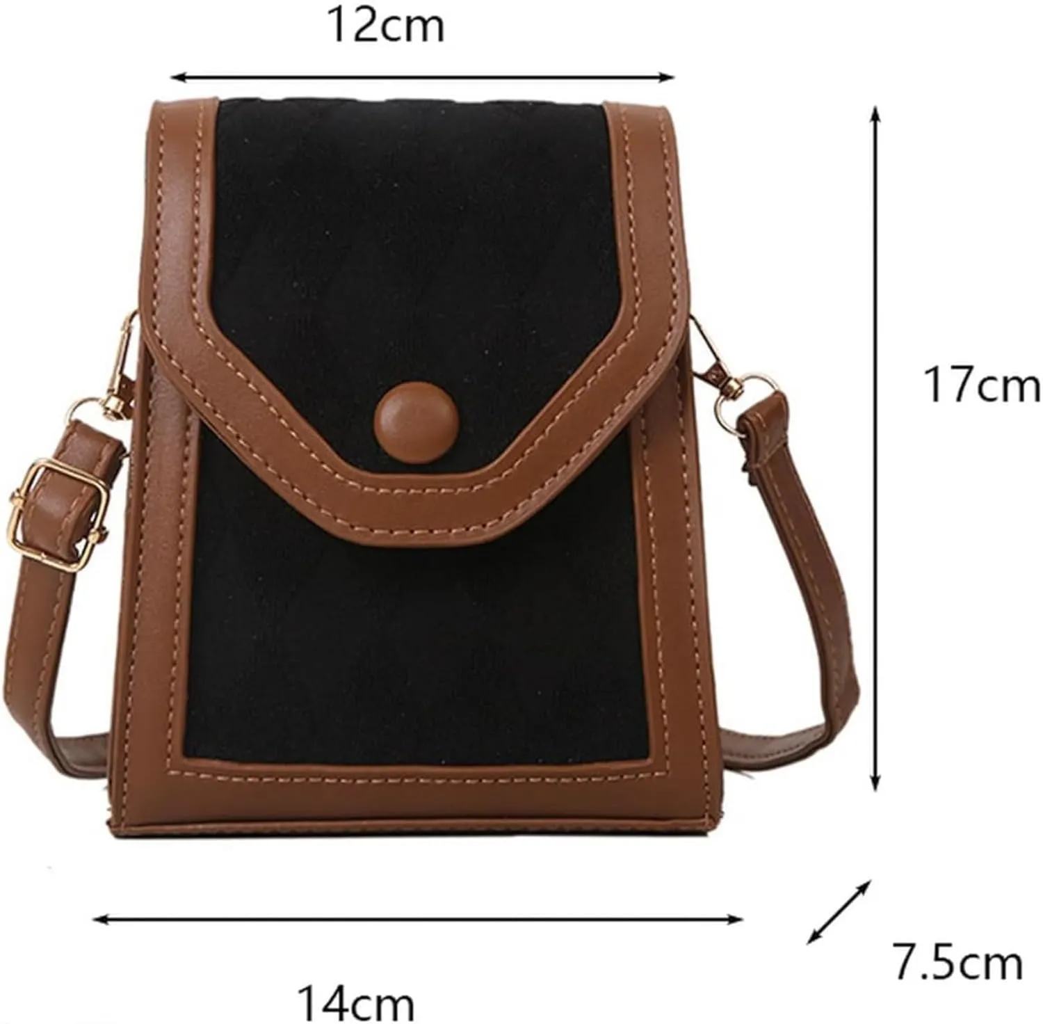 Retro Crossbody Bag, Vintage Shoulder Bag, Small Handbag, Pu Crossbody Bag for Women, Trendy Square Mini Purse (khaki)