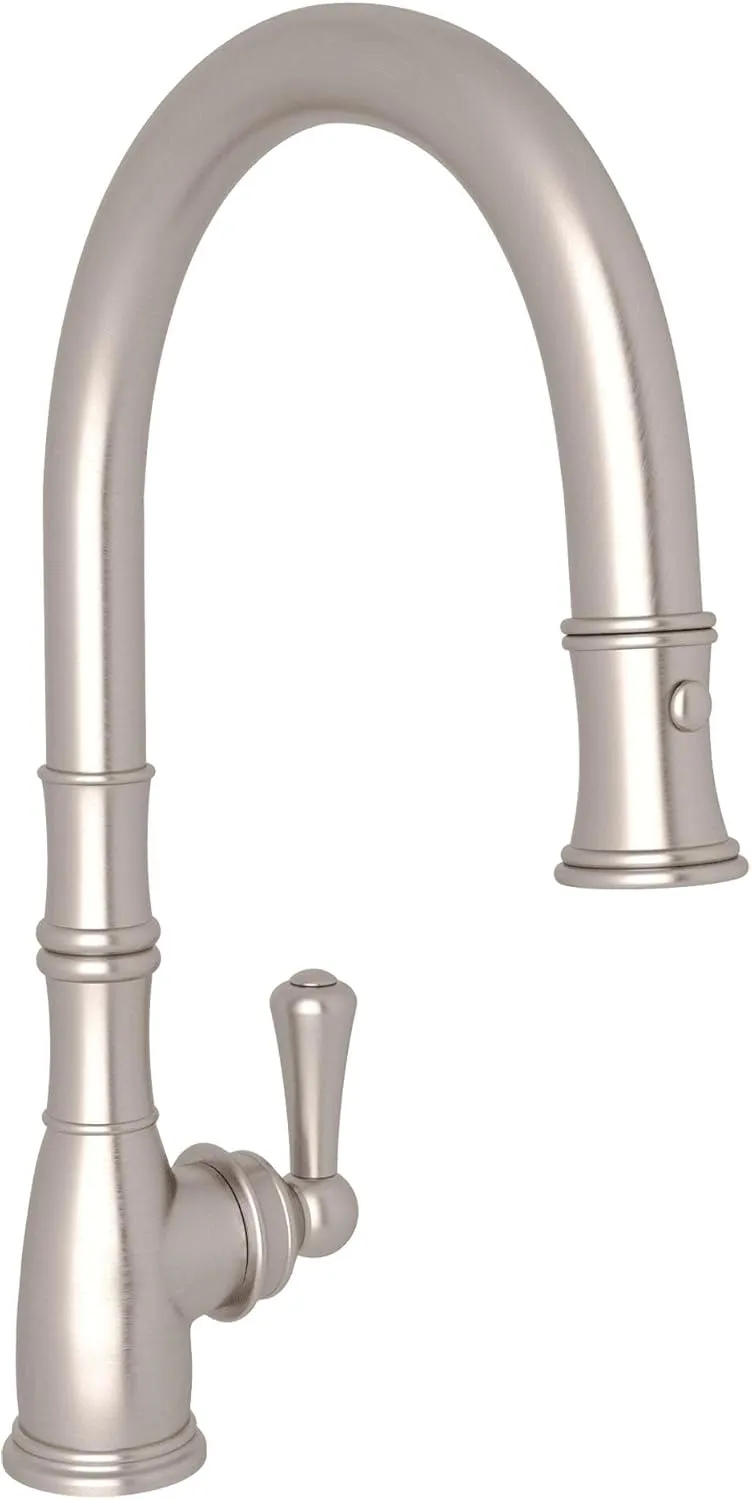ROHL U.4744STN-2 Pull-Down FAUCETS, 0-in L x 2.4-in W x 16-in H, Satin Nickel