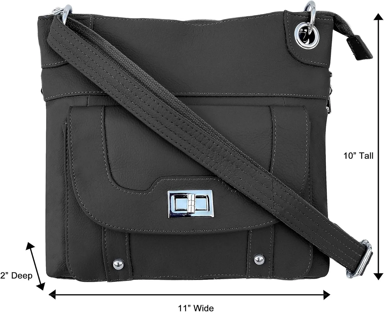 Roma Leathers Crossbody Bag