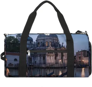 Roman Catholic Santa Maria Salute Venice Italy Gym Bag for Men Women Lightweight Duffel Bag Sports Workout Bag for Travel Yoga