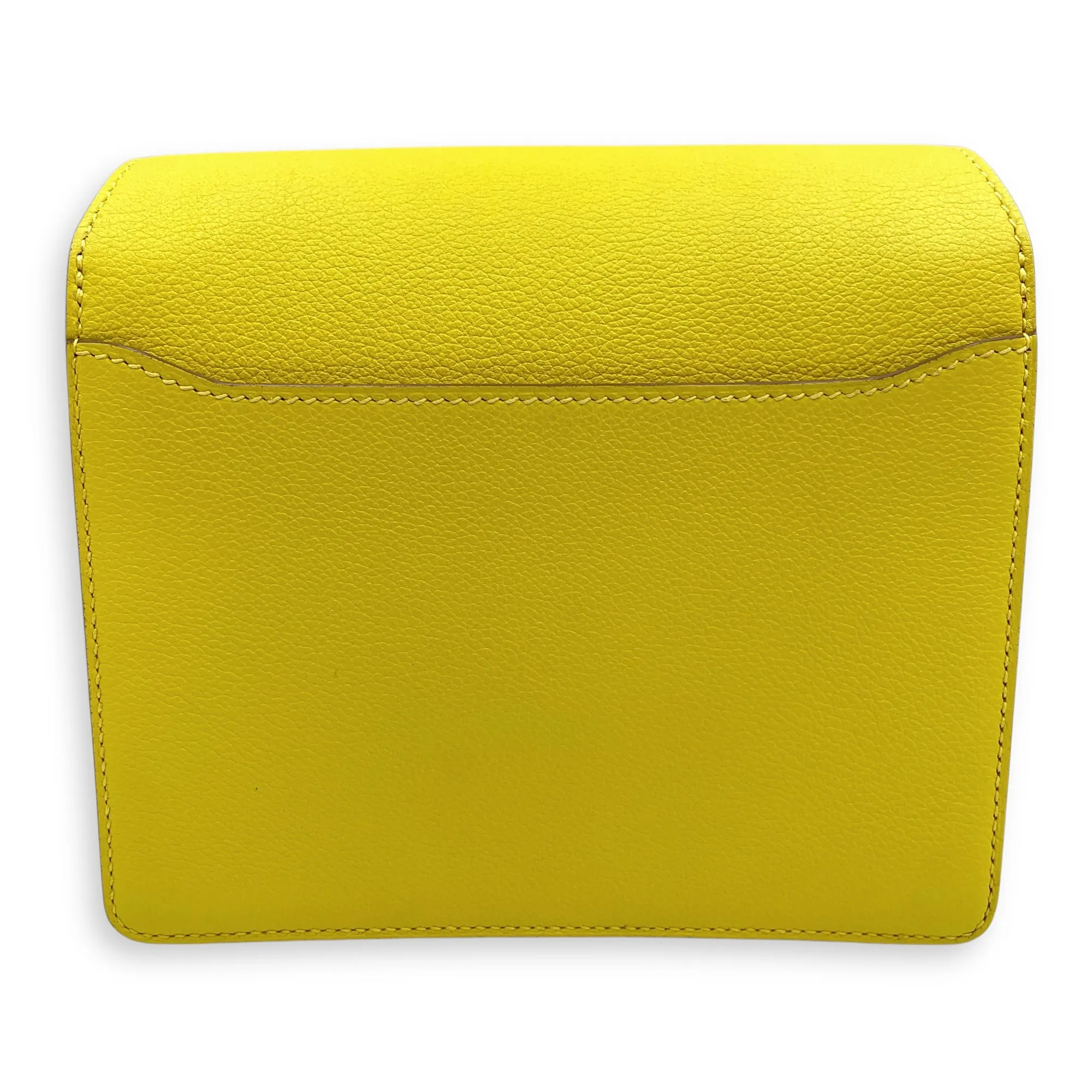 Roulis Mini Lime in Evercolor, Palladium hardware