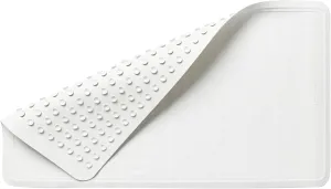 Rubbermaid Commercial Products Bath Tub and Shower Mat, 36-Inch X 18-Inch, White, Extra Long, Machine Washable, Safti-Grip Non-Slip Bathroom Mat with Suction Cups for Home/Hotel/Shower/Bathtub