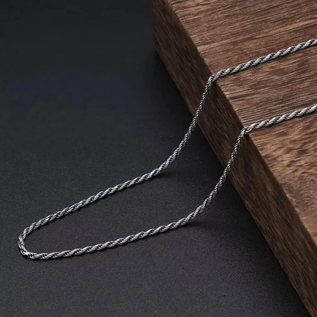 s925 Necklaces 1.8mm Chain Men Jewelry accessorice Solid Chain jewelries Necklaces