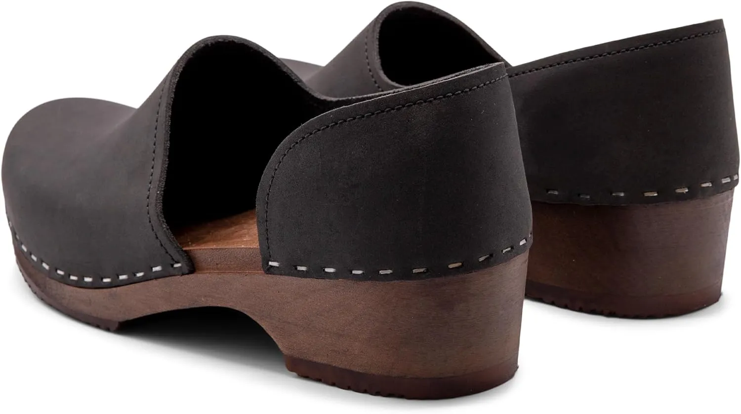 Sandgrens Handmade Swedish Wood Closed-Back Clogs for Women | Brett Low