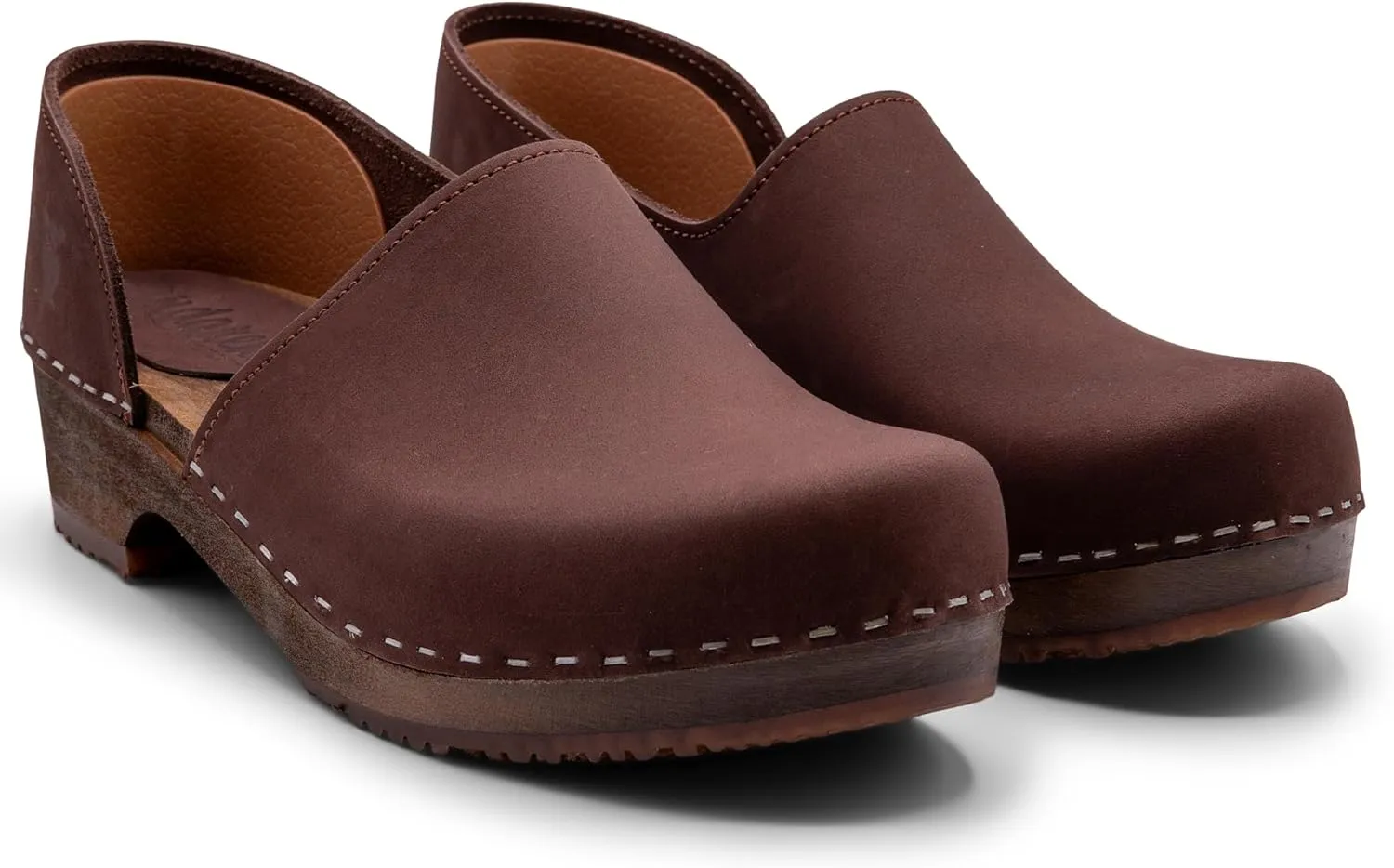 Sandgrens Handmade Swedish Wood Closed-Back Clogs for Women | Brett Low