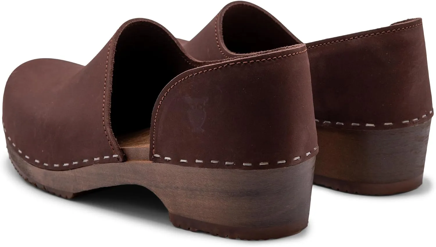Sandgrens Handmade Swedish Wood Closed-Back Clogs for Women | Brett Low