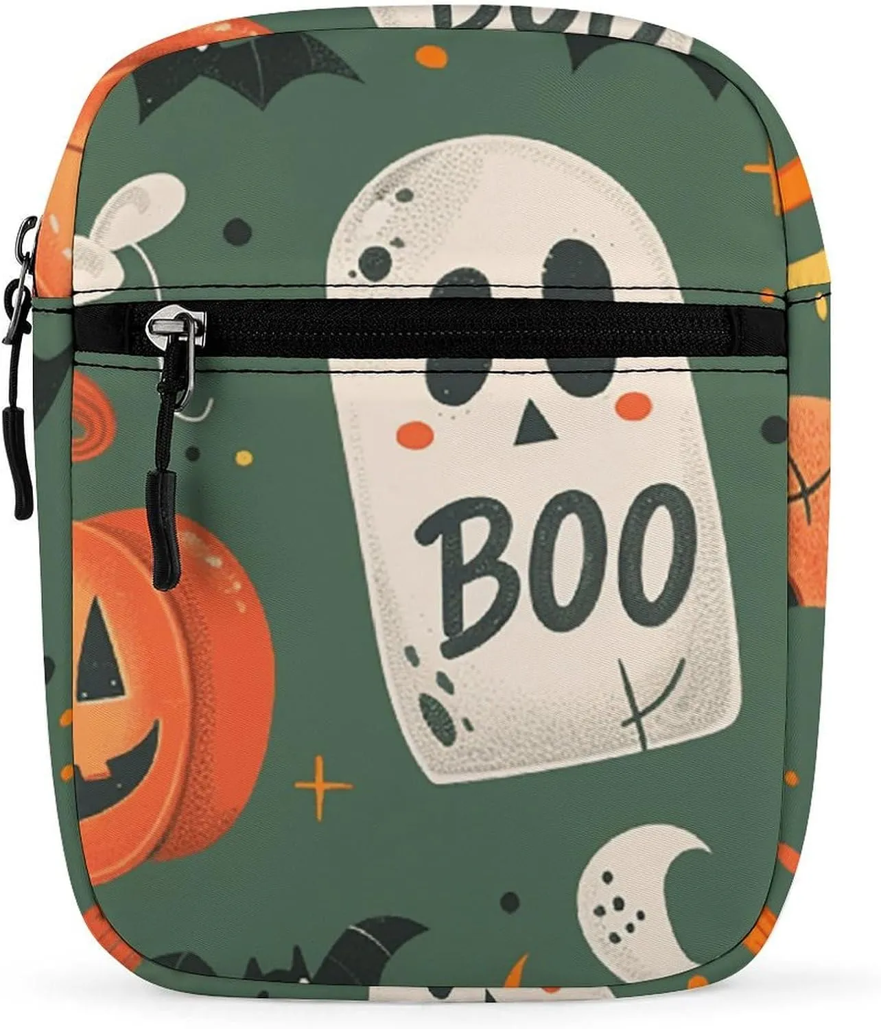 Satchel Tote Bag Messenger Bag Tombstones And Skulls Printed Mini Sling Bag Purse Suitable for Work Travel
