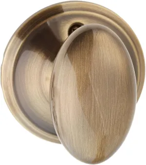 SCHLAGE F170 SIE 609 Siena Dummy Knob, Antique Brass