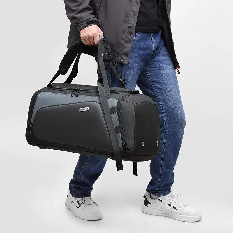 Separate Wet / Dry Large Gym Bag - Blue