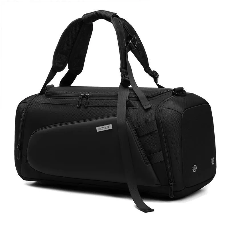 Separate Wet / Dry Large Gym Bag - Grey